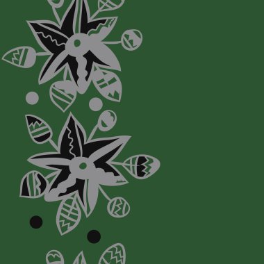 Soyut basit çiçeklerin kusursuz deseni