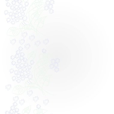 Soyut güzel renkli çiçekler ve yaprakları Dikişsiz deseni