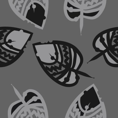 Soyut basit yaprakların kusursuz deseni