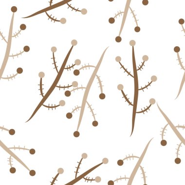 Soyut renkli dalları Dikişsiz desen