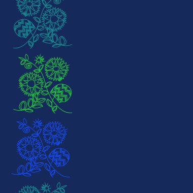 Soyut çiçek arka plan Dikişsiz desen