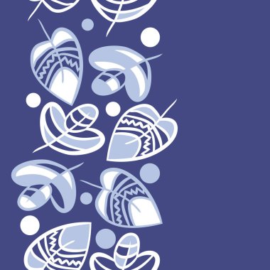 Soyut basit yaprakların kusursuz deseni