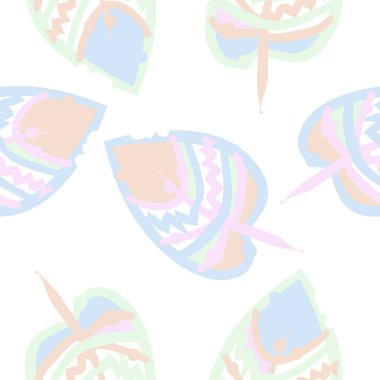 Soyut basit yaprakların kusursuz deseni