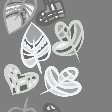 Soyut basit yaprakların kusursuz deseni