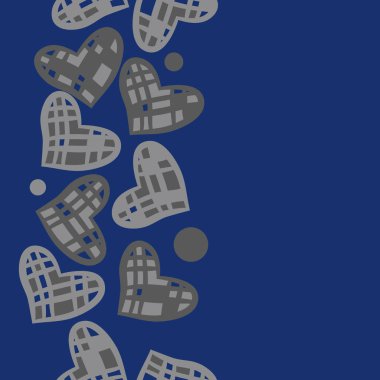 Soyut basit komik kalpler Dikişsiz desen