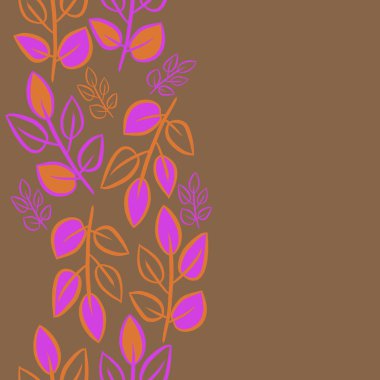 Soyut basit yaprakların kusursuz deseni