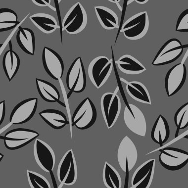 Soyut basit yaprakların kusursuz deseni