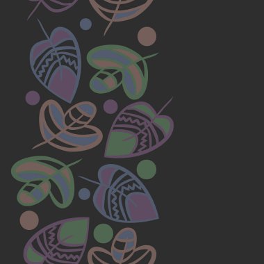 Soyut basit yaprakların kusursuz deseni