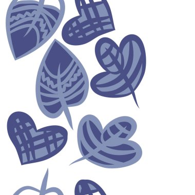 kopya alanı ile soyut basit çiçek deseni