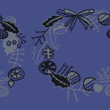 Çelenk desen arka plan, vektör 