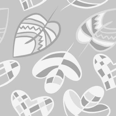 Soyut renkli yaprakları Dikişsiz deseni