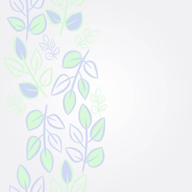 Soyut basit yaprakların kusursuz deseni