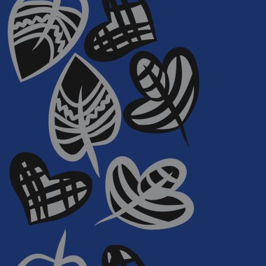 Soyut basit yaprakların kusursuz deseni