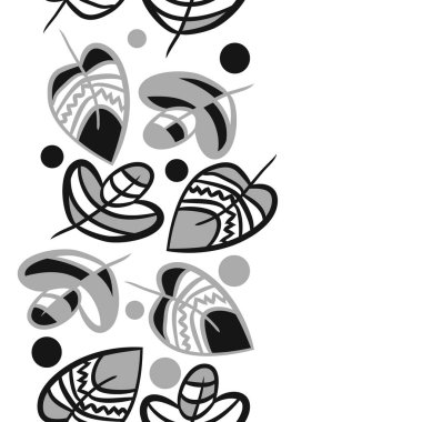 Soyut basit yaprakların kusursuz deseni