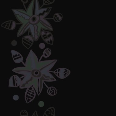 Soyut basit çiçeklerin kusursuz deseni