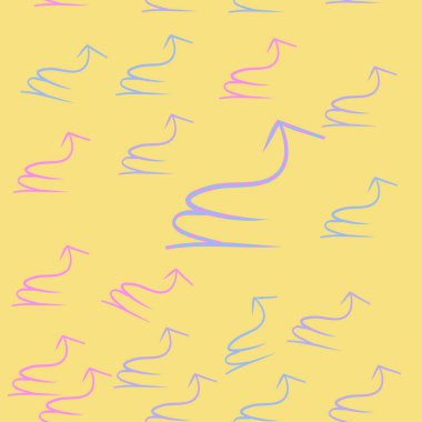 Akrep, oğlak burçlarının dikişsiz deseni. Vektör çizimi