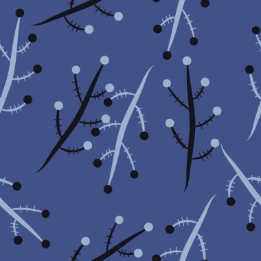 Soyut renkli dalları Dikişsiz desen