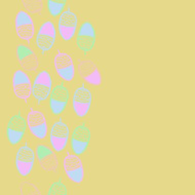 Meşe palamudu dikişsiz desen, çizgili.