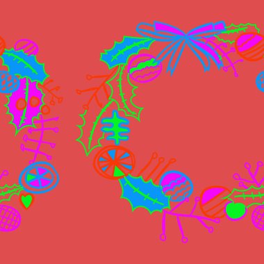 Çelenk desen arka plan, vektör 