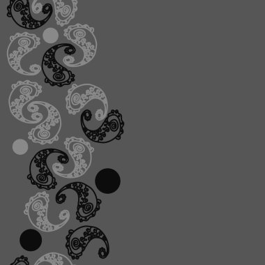 Soyut süs bitkilerinin Dikişsiz deseni