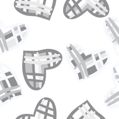 Renkli kalpler ile dikişsiz vektör illüstrasyon