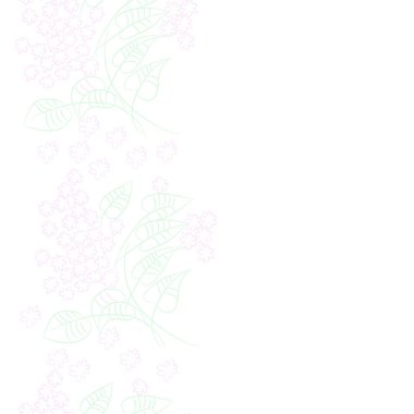 Soyut güzel renkli çiçekler ve yaprakları Dikişsiz deseni