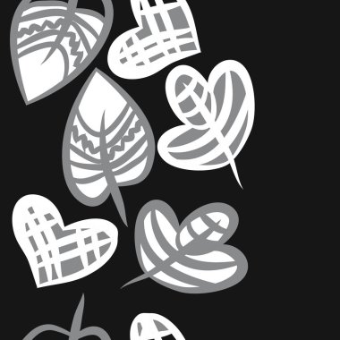 Soyut basit yaprakların kusursuz deseni