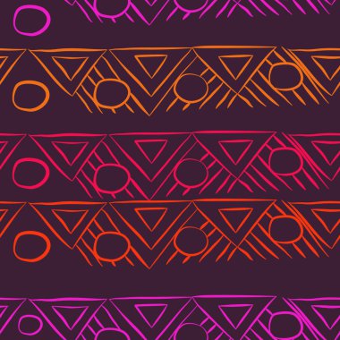 Soyut yatay geometrik desen Dikişsiz deseni