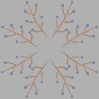 kopya alanı ile soyut basit çiçek deseni