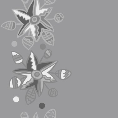 Soyut basit çiçeklerin kusursuz deseni