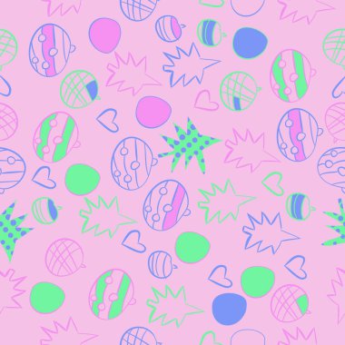 Soyut renkli noel temasının kusursuz deseni