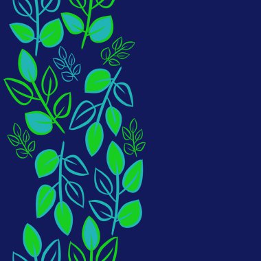 Soyut basit yaprakların kusursuz deseni