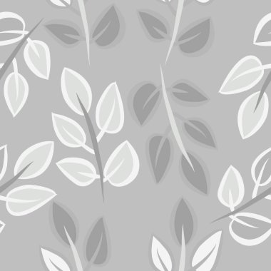 Soyut basit yaprakların kusursuz deseni