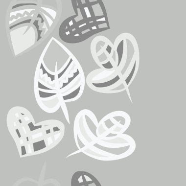 Soyut basit yaprakların kusursuz deseni