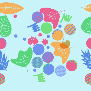 Çok renkli sonbahar yapraklarının Dikişsiz deseni