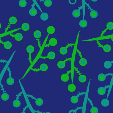 Soyut renkli dalları Dikişsiz desen