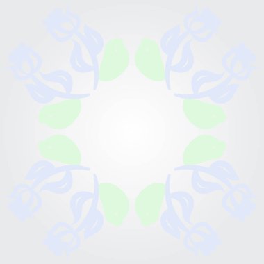 Soyut basit çiçeklerin kusursuz deseni