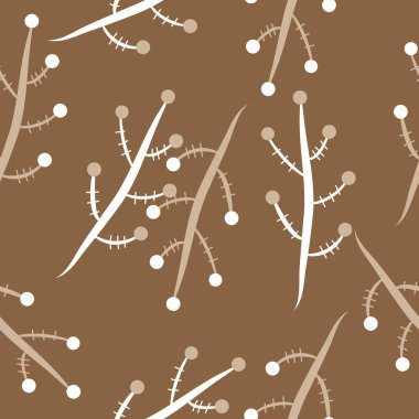 Soyut renkli dalları Dikişsiz desen