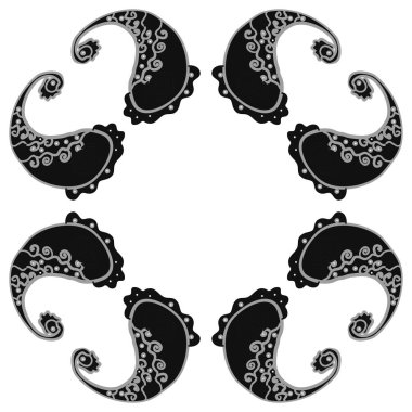 kopya alanı ile soyut basit çiçek deseni