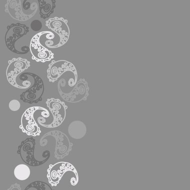 Soyut süs bitkilerinin Dikişsiz deseni