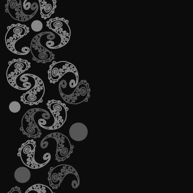 Soyut süs bitkilerinin Dikişsiz deseni