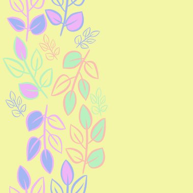 Soyut basit yaprakların kusursuz deseni