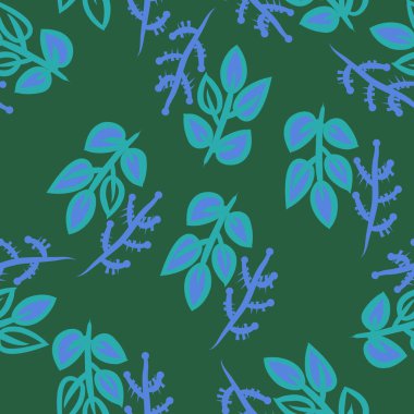 Soyut renkli yaprakları Dikişsiz deseni