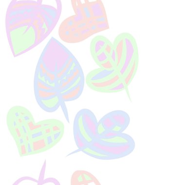 Soyut basit yaprakların kusursuz deseni