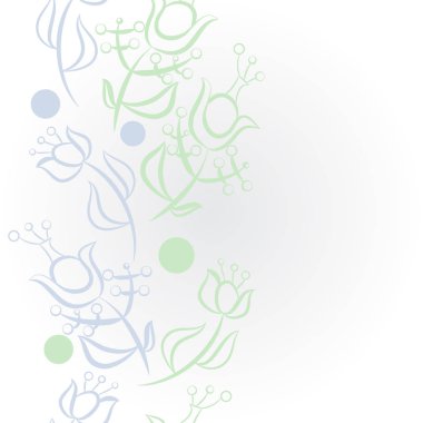 Soyut basit çiçeklerin kusursuz deseni