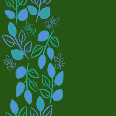 Soyut basit yaprakların kusursuz deseni