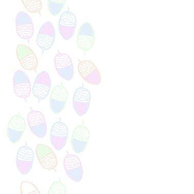 Meşe palamudu dikişsiz desen, çizgili.