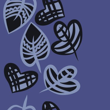 kopya alanı ile soyut basit çiçek deseni