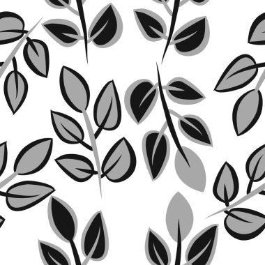 Soyut basit yaprakların kusursuz deseni