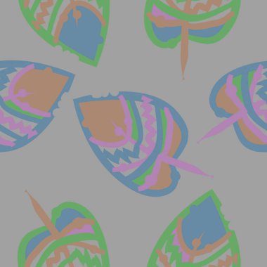 Soyut basit yaprakların kusursuz deseni